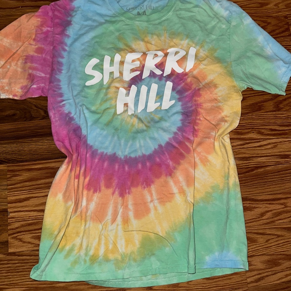 Sherri Hill Multicolor Tie-Dye Tee